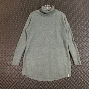 Woolrich Women Small‎ Sage Green Turtleneck Sweater Tunic Wool Blend Long Sleeve